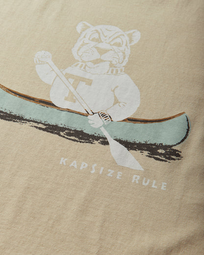 KAPITAL 20/-Jersey Ringer T ("T" Tiger) Beige T-Shirts Shortsleeve K2509SC062 BEIGE