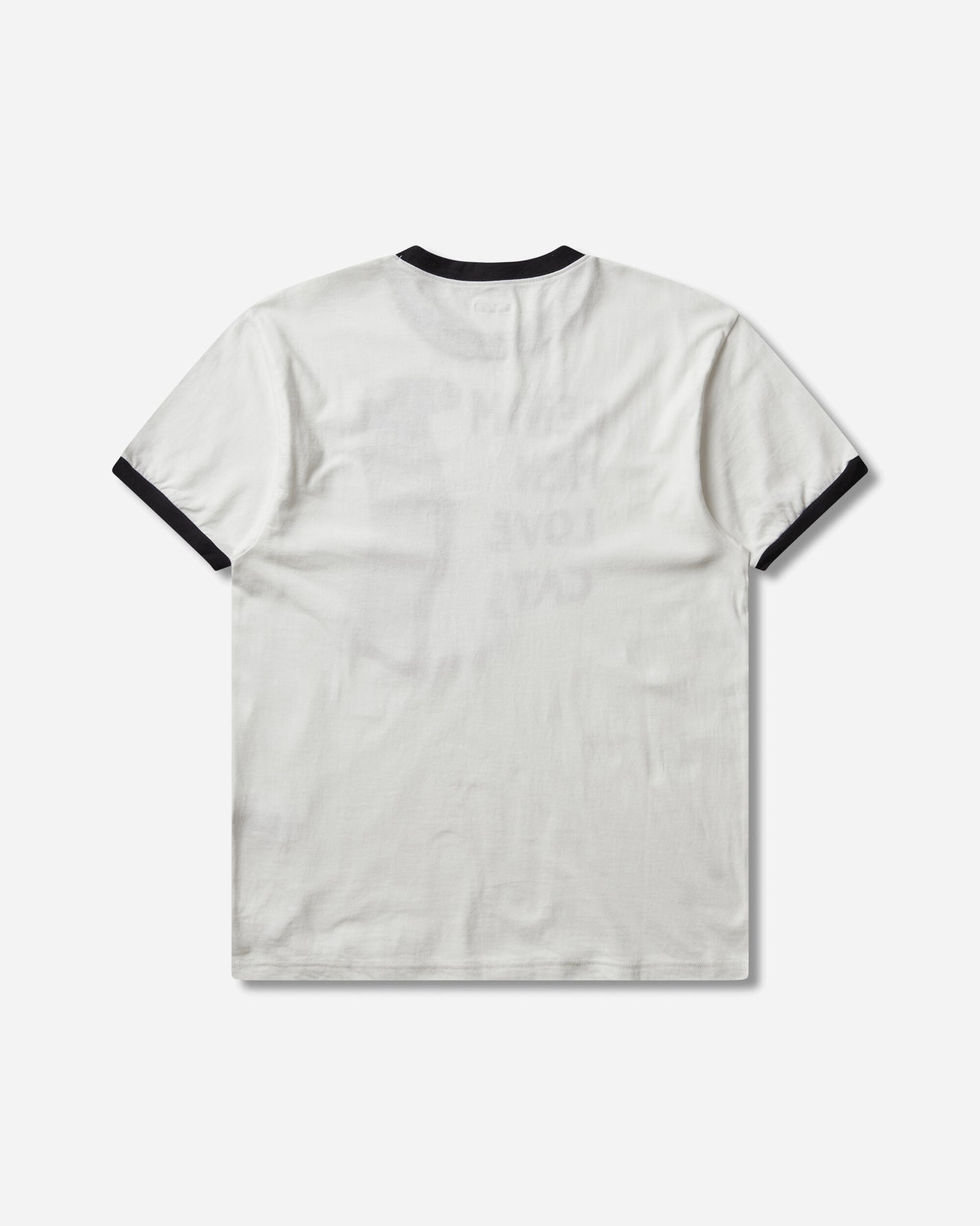 KAPITAL 20/-Jersey Ringer T (Denim Men Love Cats Scratch) White T-Shirts Shortsleeve EK-1629SC WHITE