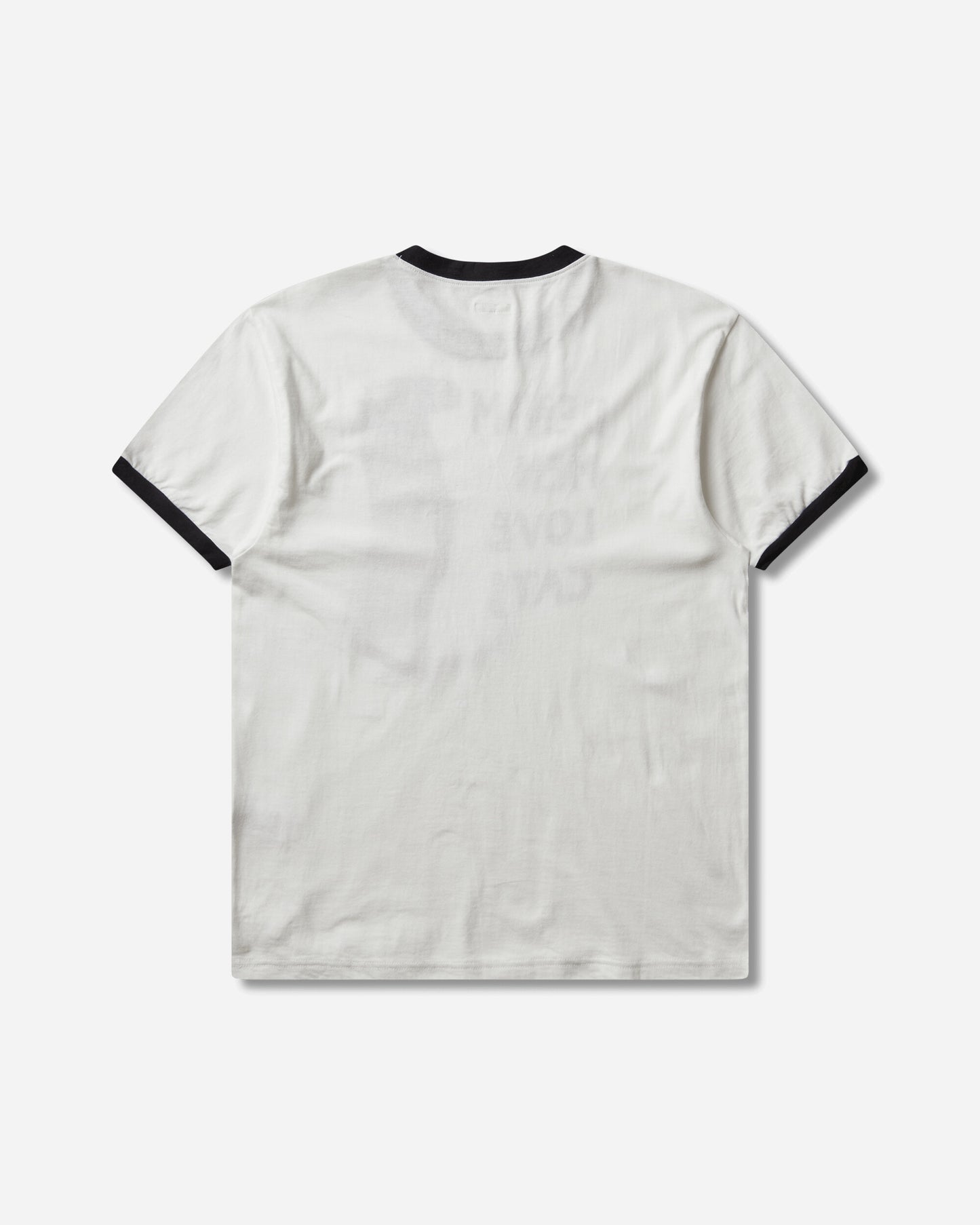 KAPITAL 20/-Jersey Ringer T (Denim Men Love Cats Scratch) White T-Shirts Shortsleeve EK-1629SC WHITE