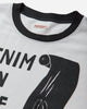 KAPITAL 20/-Jersey Ringer T (Denim Men Love Cats Scratch) White T-Shirts Shortsleeve EK-1629SC WHITE