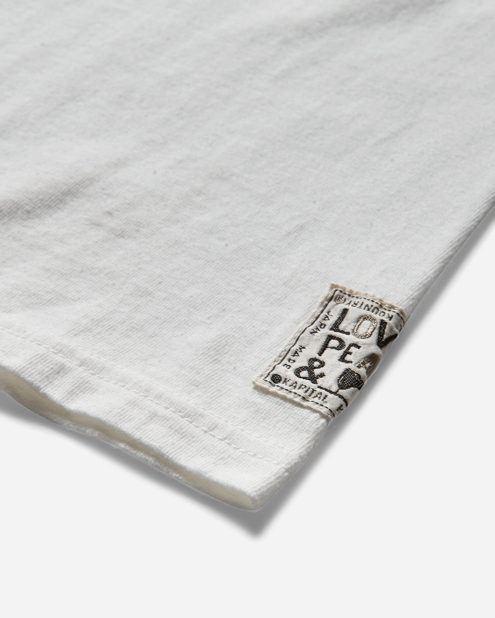 KAPITAL 20/-Jersey Rookie Crew T (Brackets Kap) White T-Shirts Shortsleeve EK-1480SC WHITE