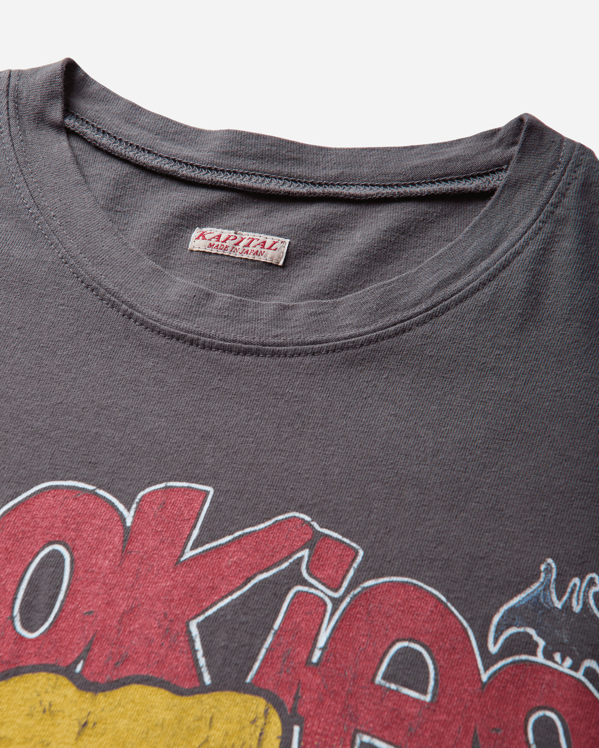 KAPITAL 20 Jersey Crew T Buster Peckish Bowy I-B T-Shirts Shortsleeve EK-1684SCB I-B