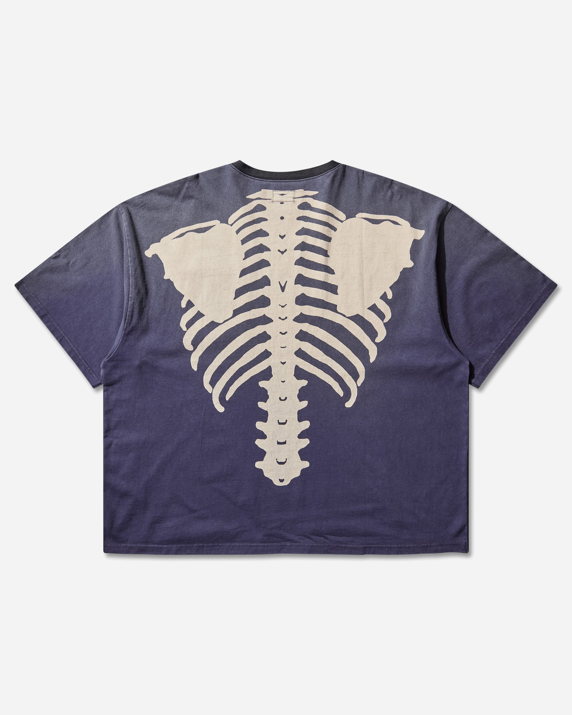 KAPITAL Jersey 2Tones Big Pocket T (Bone) Blkxpurple T-Shirts Shortsleeve EK-1446SC BLKXPURPLE