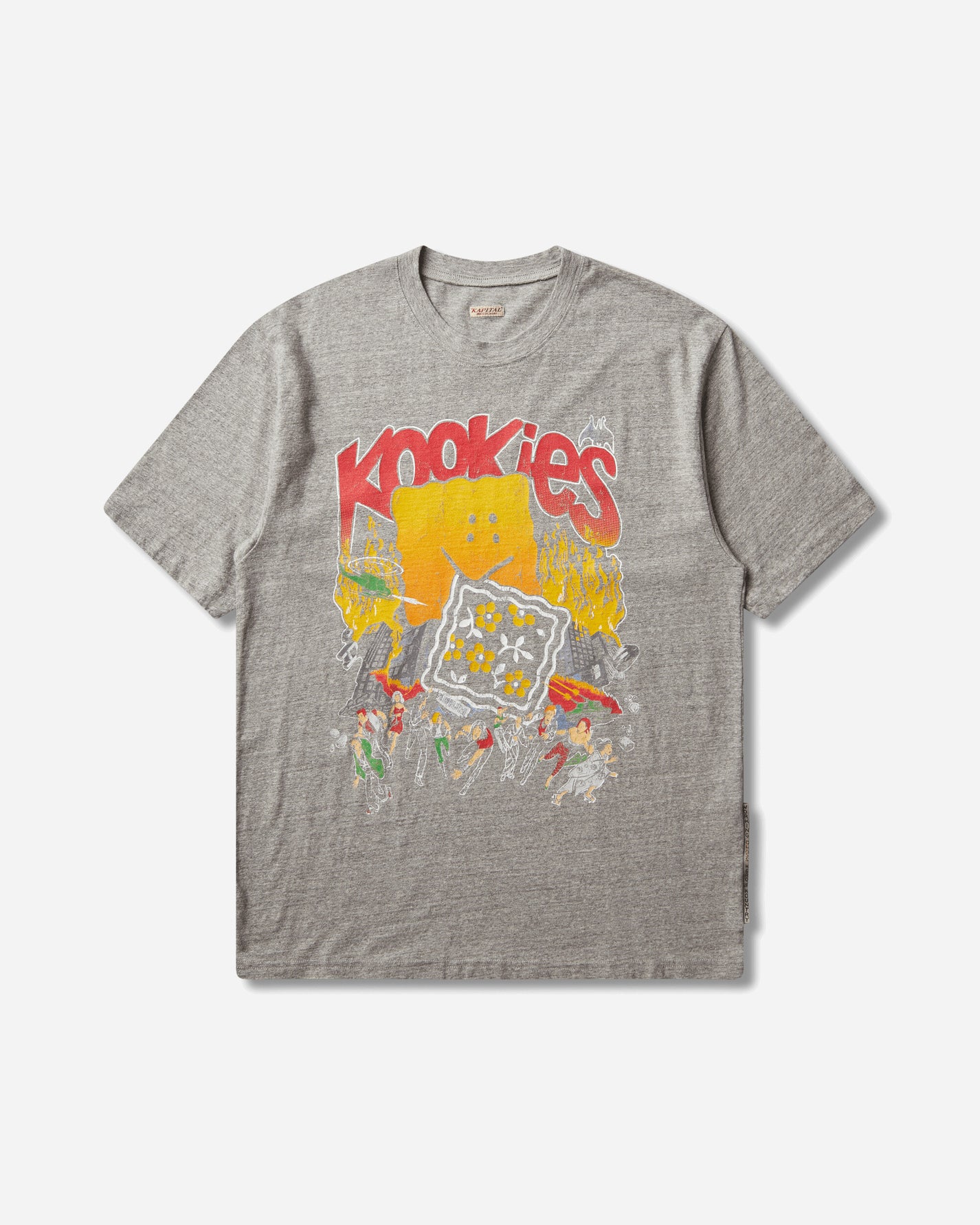 KAPITAL Top Jersey Crew T (Buster Peckish Bowy) Gray T-Shirts Shortsleeve K2504SC163 GRAY