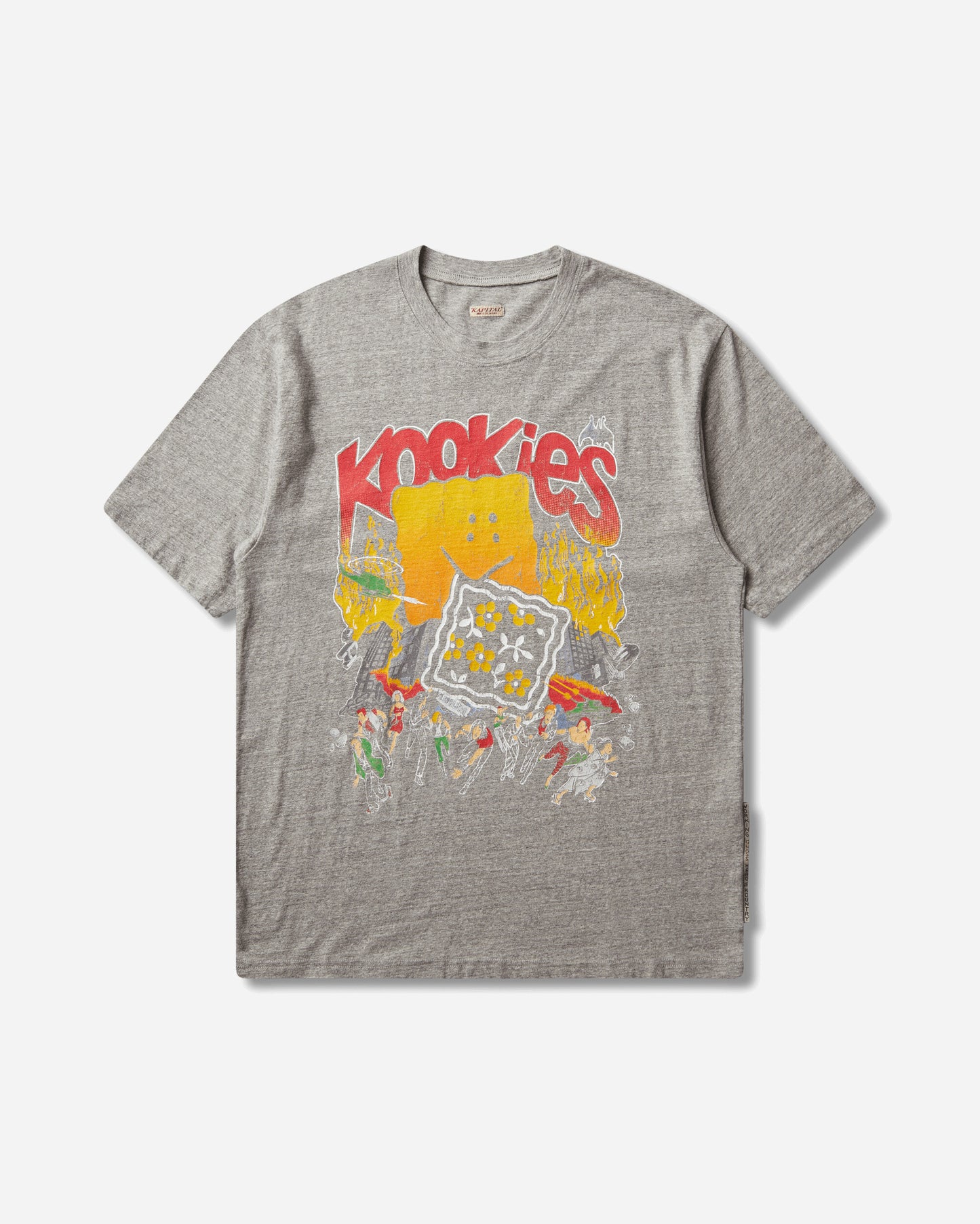 KAPITAL Top Jersey Crew T (Buster Peckish Bowy) Gray T-Shirts Shortsleeve K2504SC163 GRAY
