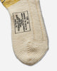 KAPITAL 56 Yarns Ma 1 Rainbowy Happy Heel Socks White Underwear Socks EK-1582XSA WHITE