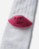 KAPITAL 60 Yarns Ivy Rainbowy Happy Heel-Hold Socks White - Pink Underwear Socks K2504XS534 WHTXPNK