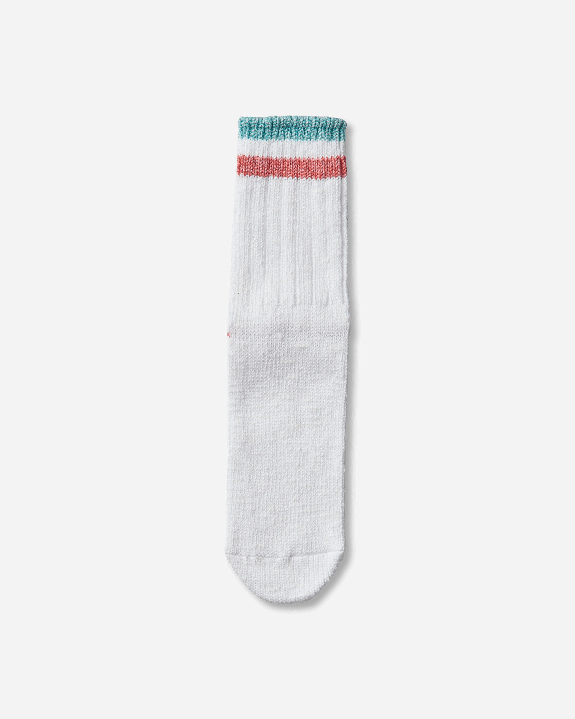 KAPITAL 60 Yarns Ivy Rainbowy Happy Heel-Hold Socks White - Pink Underwear Socks K2504XS534 WHTXPNK
