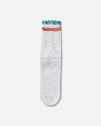 KAPITAL 60 Yarns Ivy Rainbowy Happy Heel-Hold Socks White - Pink Underwear Socks K2504XS534 WHTXPNK