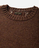 KAPITAL 5G Wool Bone Crew Sweater Brown Knitwears Sweaters EK-1537KNA BROWN