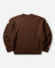 KAPITAL 5G Wool Bone Crew Sweater Brown Knitwears Sweaters EK-1537KNA BROWN