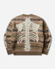 KAPITAL 7G Wool Fair Isle Bone Crew Sweater Orange Knitwears Sweaters K2310KN134 ORANGE