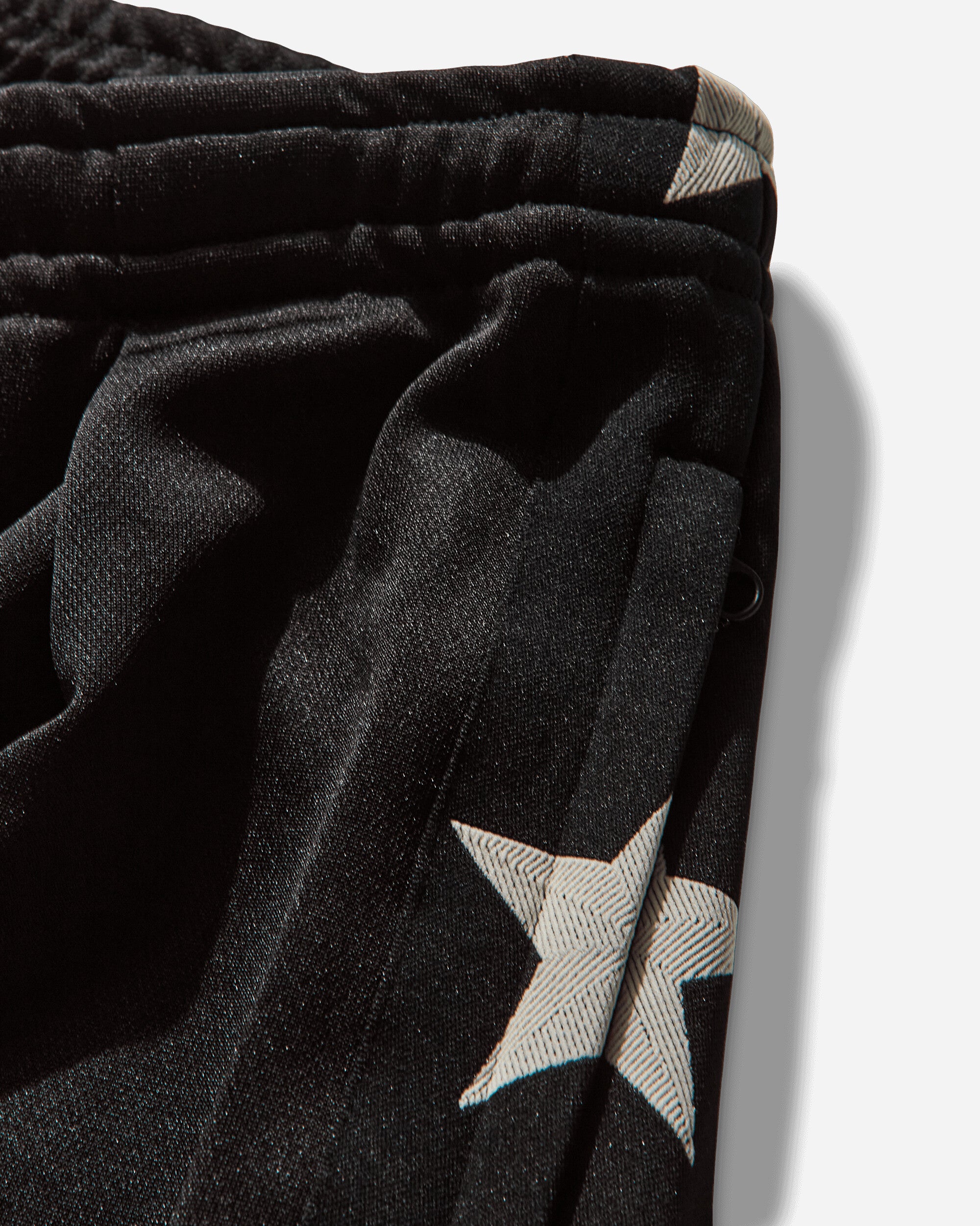 KAPITAL Smooth Jersey Stantman&Woman Baggy Track Pants Black Pants Track Pants K2410LP107 BLACK