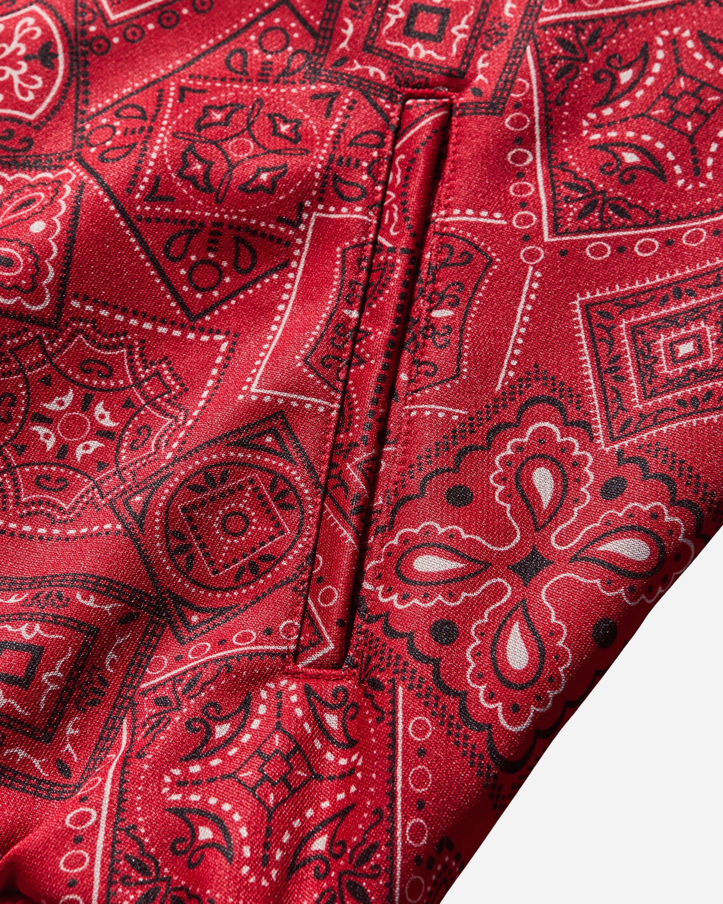 KAPITAL Smoot Jersey Cookie Bandanna Track Jacket Red Sweatshirts Track Tops K2504LC150 RED