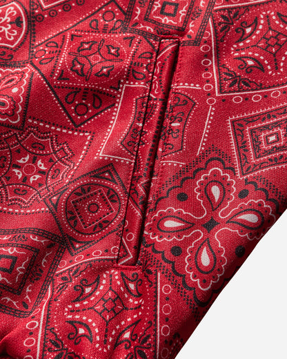 KAPITAL Smoot Jersey Cookie Bandanna Track Jacket Red Sweatshirts Track Tops K2504LC150 RED