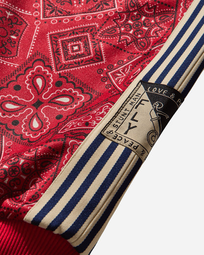 KAPITAL Smoot Jersey Cookie Bandanna Track Jacket Red Sweatshirts Track Tops K2504LC150 RED