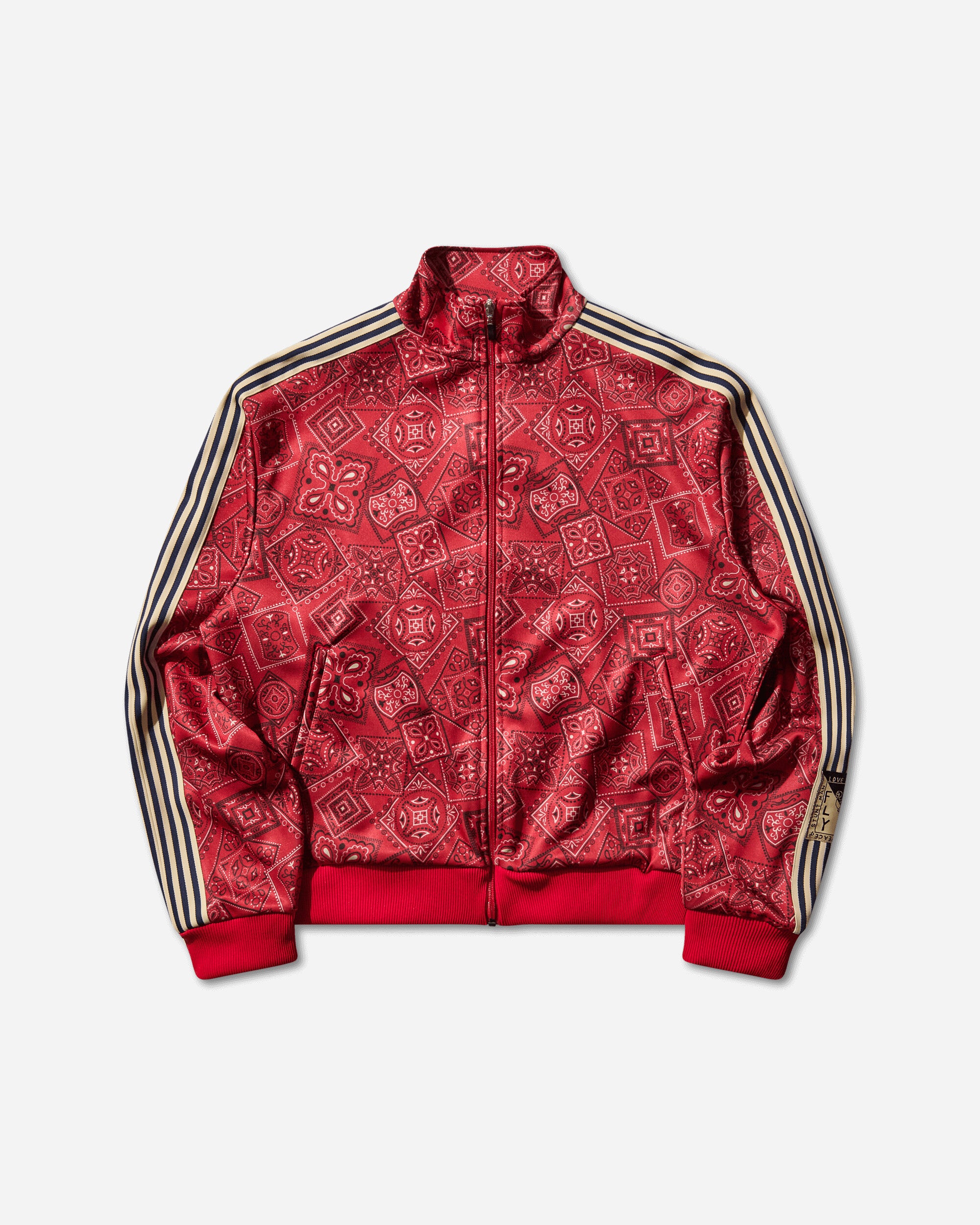 KAPITAL Smoot Jersey Cookie Bandanna Track Jacket Red Sweatshirts Track Tops K2504LC150 RED