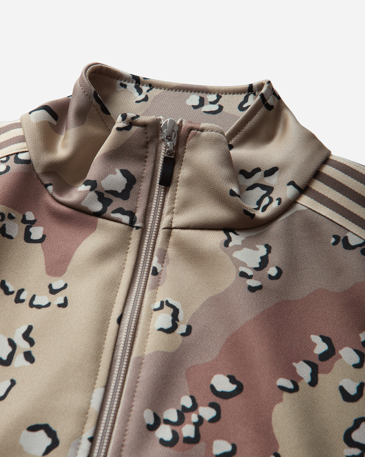 KAPITAL Smooth Jersey Choco Chip Camo Track Jkt Beige Camo Sweatshirts Track Tops K2510LC134 BEIGE