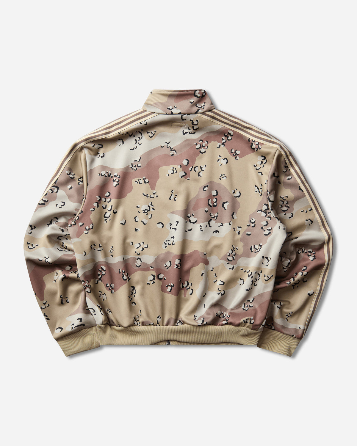 KAPITAL Smooth Jersey Choco Chip Camo Track Jkt Beige Camo Sweatshirts Track Tops K2510LC134 BEIGE