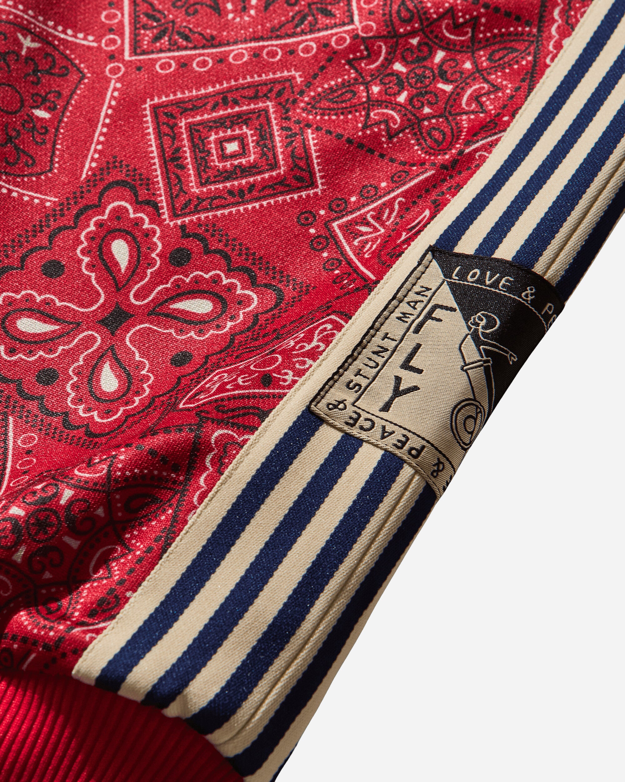 KAPITAL Smooth Jersey Cookie Bandanna Track Jkt Red Sweatshirts Track Tops K2504LC150 RED