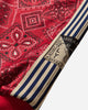 KAPITAL Smooth Jersey Cookie Bandanna Track Jkt Red Sweatshirts Track Tops K2504LC150 RED