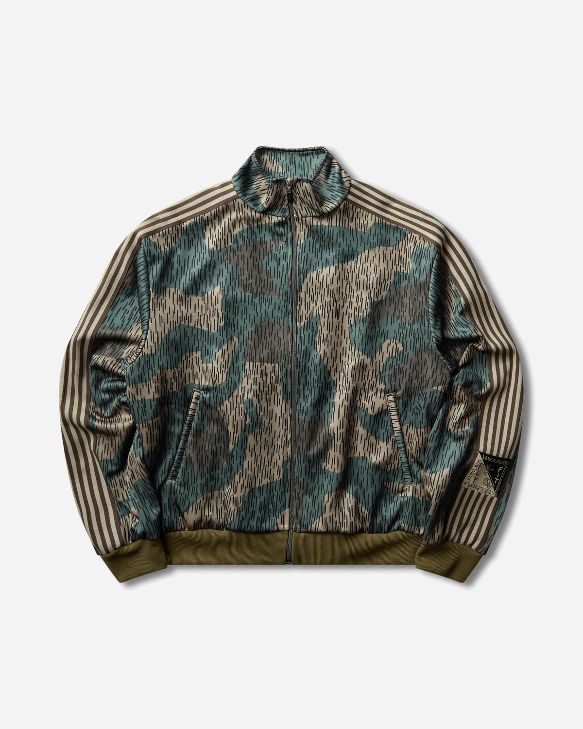 KAPITAL Smooth Jersey Rain Camo Track Jkt Rain Camo Sweatshirts Track Tops K2510LC131 RAINCAMO