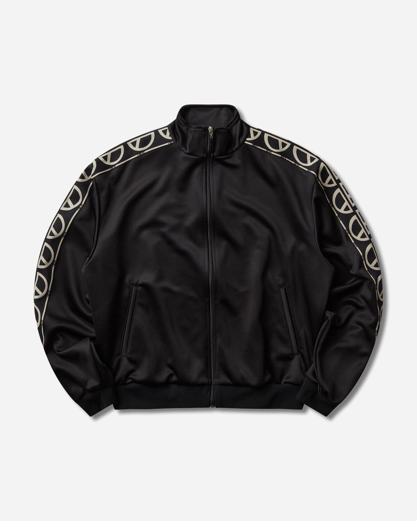 KAPITAL Smooth Jersey Th.D.D.Track Jkt Black Sweatshirts Track Tops K2503LC105 BLACK