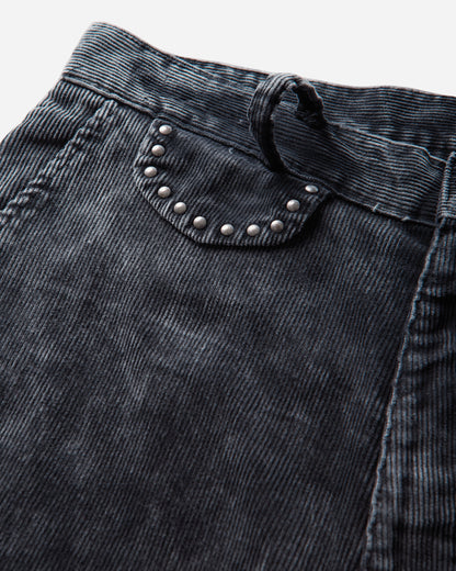 KAPITAL 14W Corduroy Boogie Day Port Baggy Pants Black Pants Trousers K2509LP087 BLACK