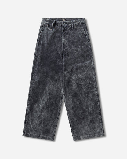 KAPITAL 14W Corduroy Boogie Day Port Baggy Pants Black Pants Trousers K2509LP087 BLACK