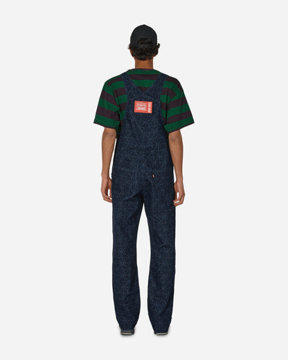 KENZO Paris Kenzo X Levi'S Overall Stone Dirty Blue Denim Pants Jumpsuits FD65DCN43LE3 DM