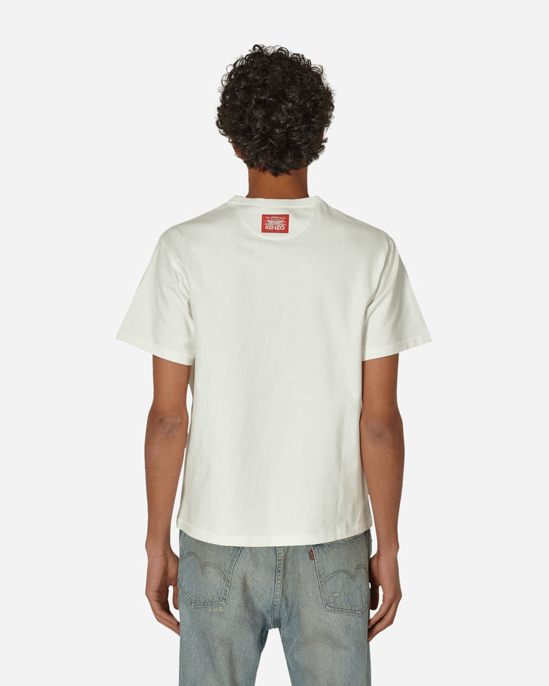 KENZO Paris Kenzo X Levi'S Pocket T-Shirt Blanc Casse T-Shirts Shortsleeve FD65TS036LE7 02
