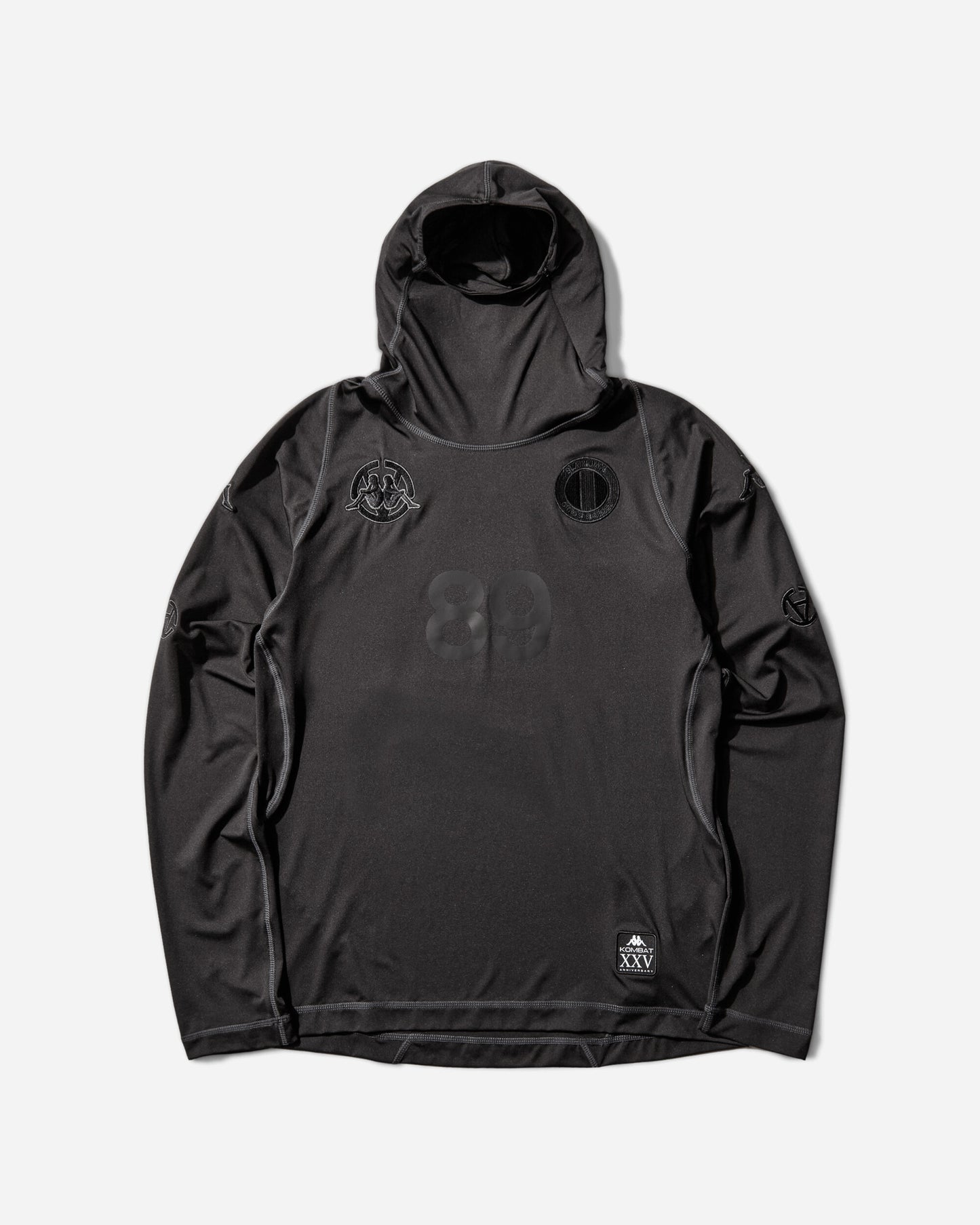 Kappa Kappa Kombat Footbal Jersey x Slam Jam Balaclava LS Black T-Shirts Longsleeve 35274KW A00