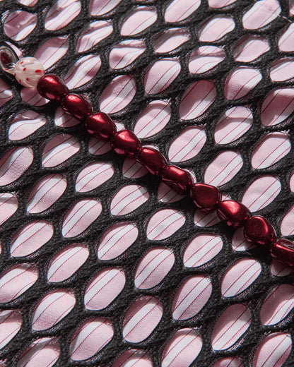 Kiko Kostadinov Wmns Armantrout Pearl Necklace Pink Stripe/Red Pearl Jewellery Necklaces KKWAW25NL01 155