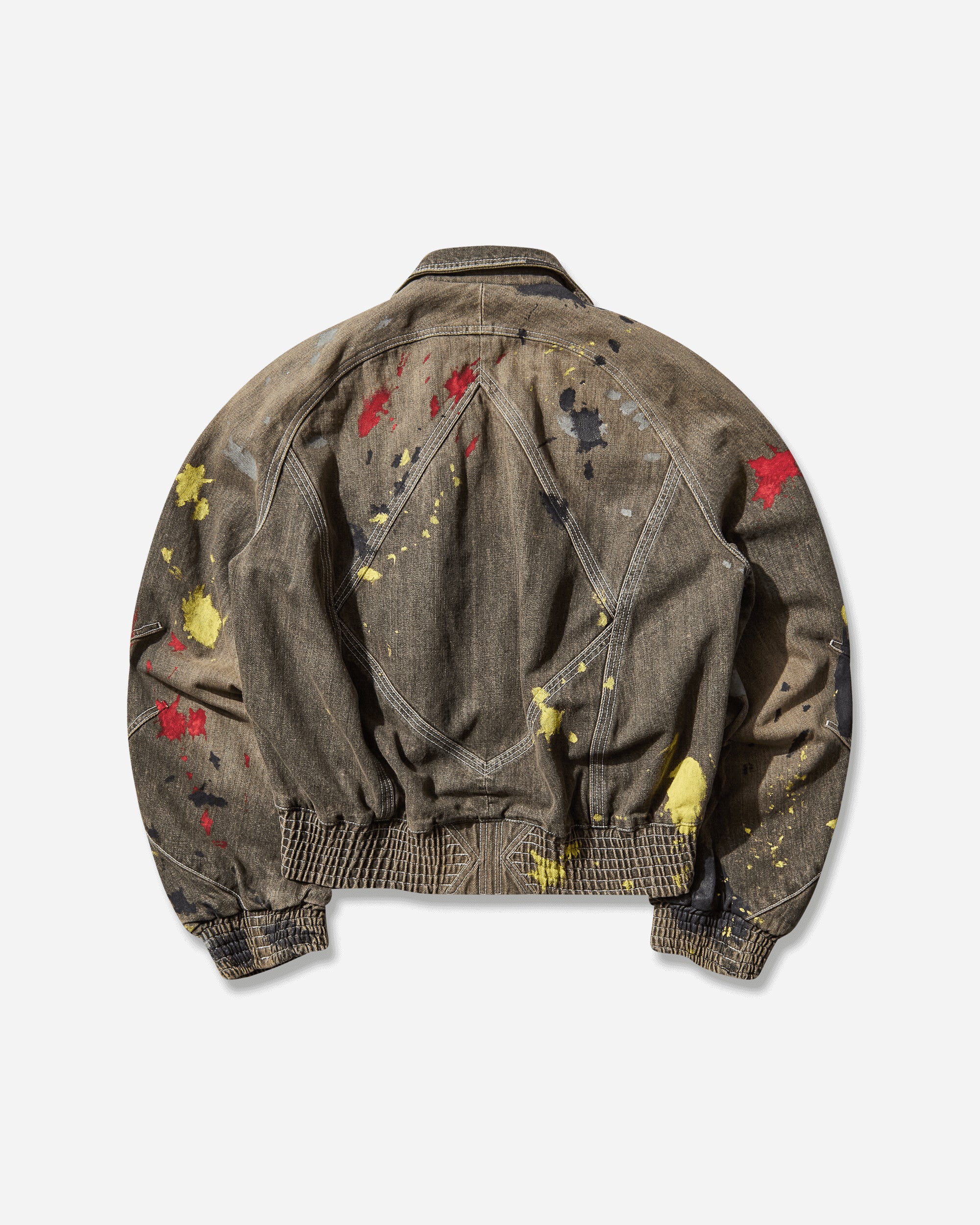 Kiko Kostadinov Wmns K Painted Bomber Jacket Washed Brown Coats and Jackets Bomber Jackets KKWAW25J08 34