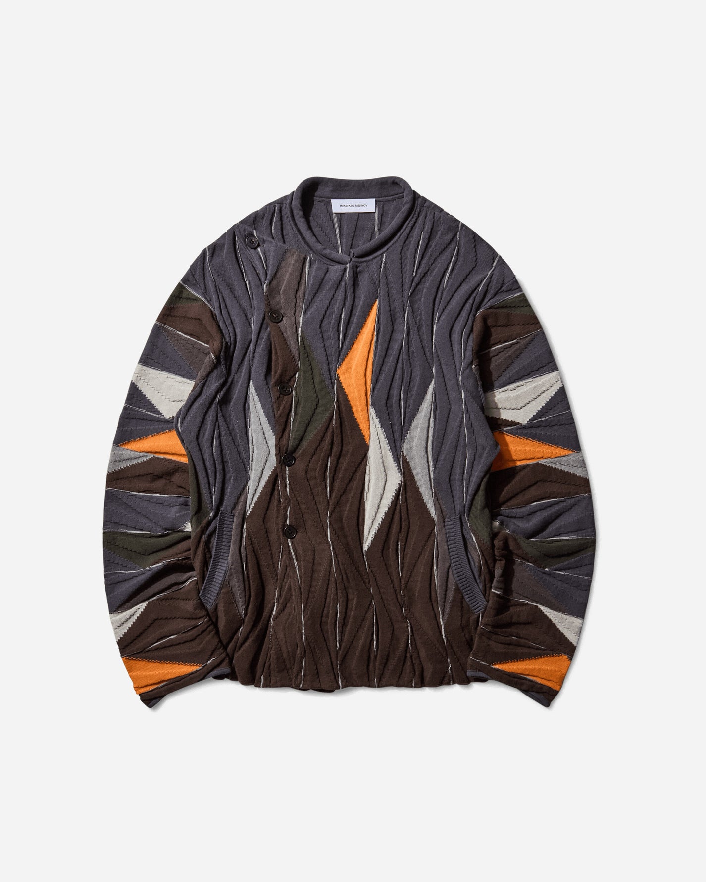 Kiko Kostadinov Raday Knitted Jacket Brown Multicolor Knitwears Cardigans KKAW25KN05 102