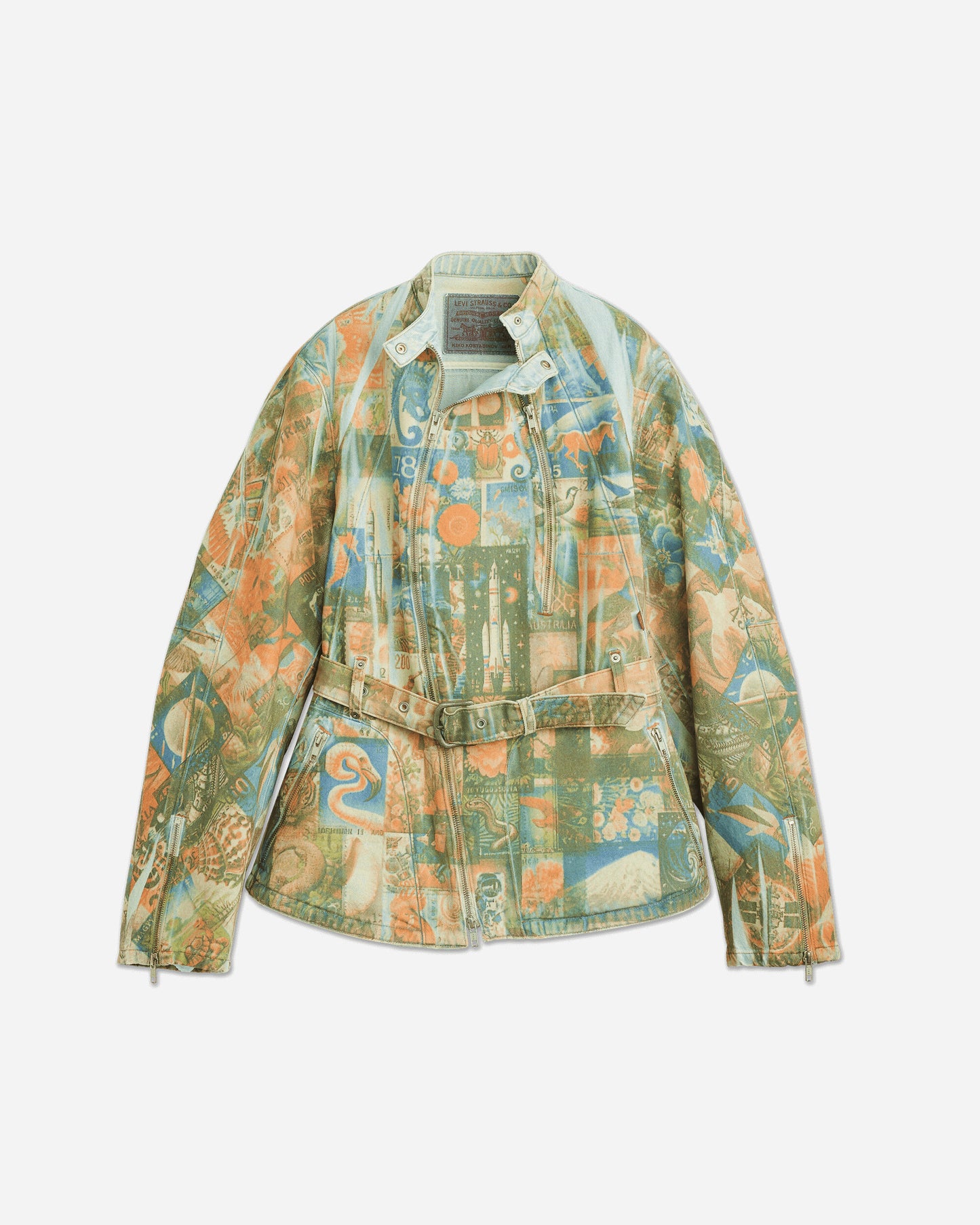 Kiko Kostadinov Wmns Carina Waisted Jacket Post Print Coats and Jackets Coats 003IR0000 1