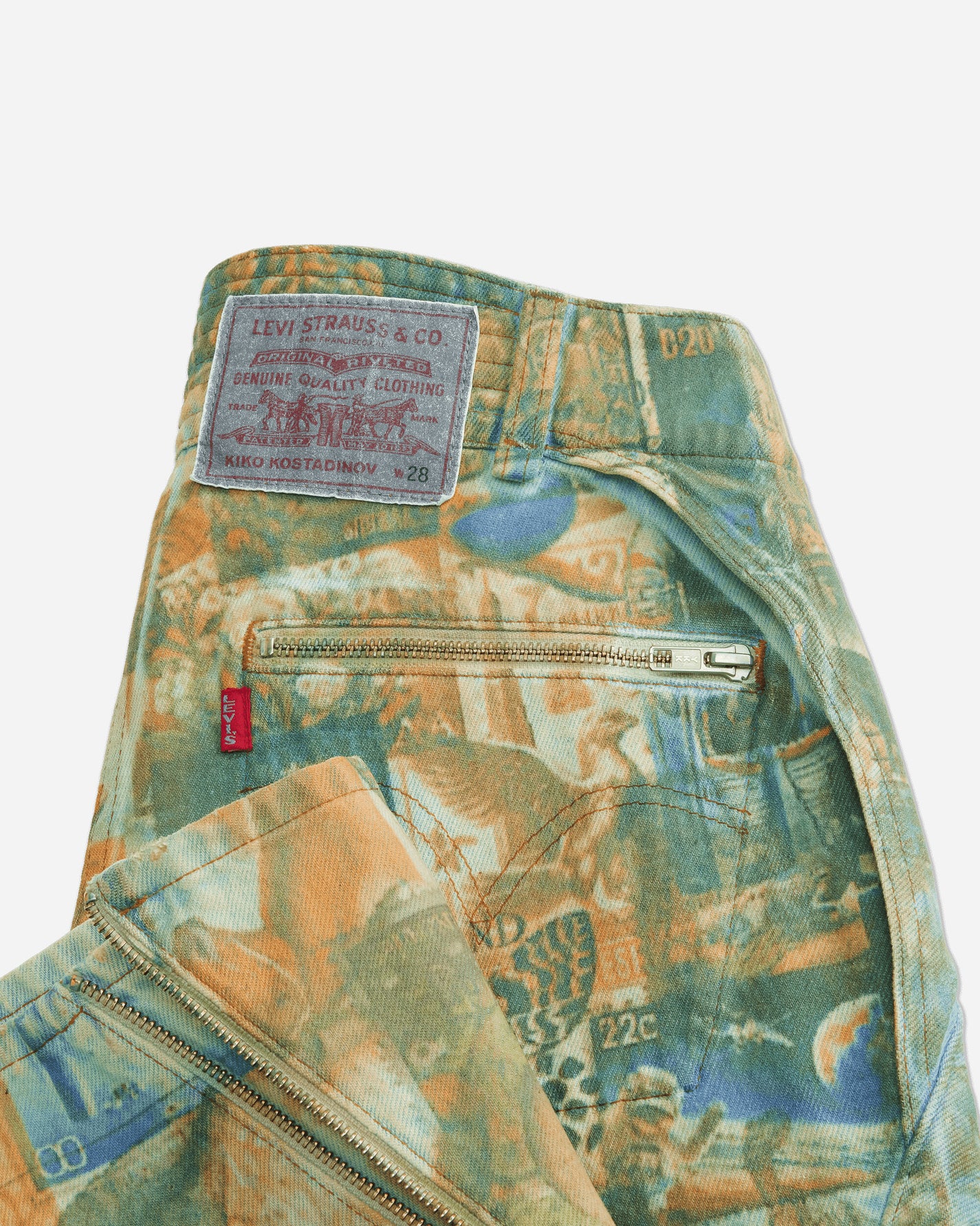 Kiko Kostadinov Wmns Carina  Flared Jean Post Print Pants Denim 003IP0000  1