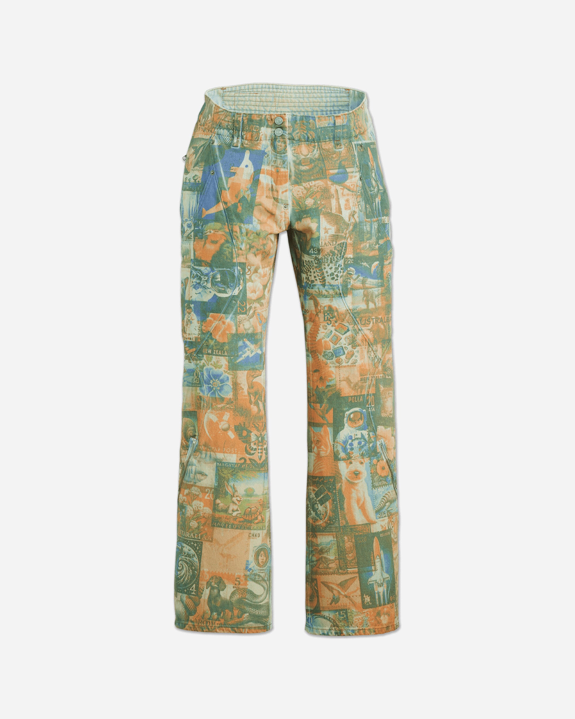 Kiko Kostadinov Wmns Carina  Flared Jean Post Print Pants Denim 003IP0000  1