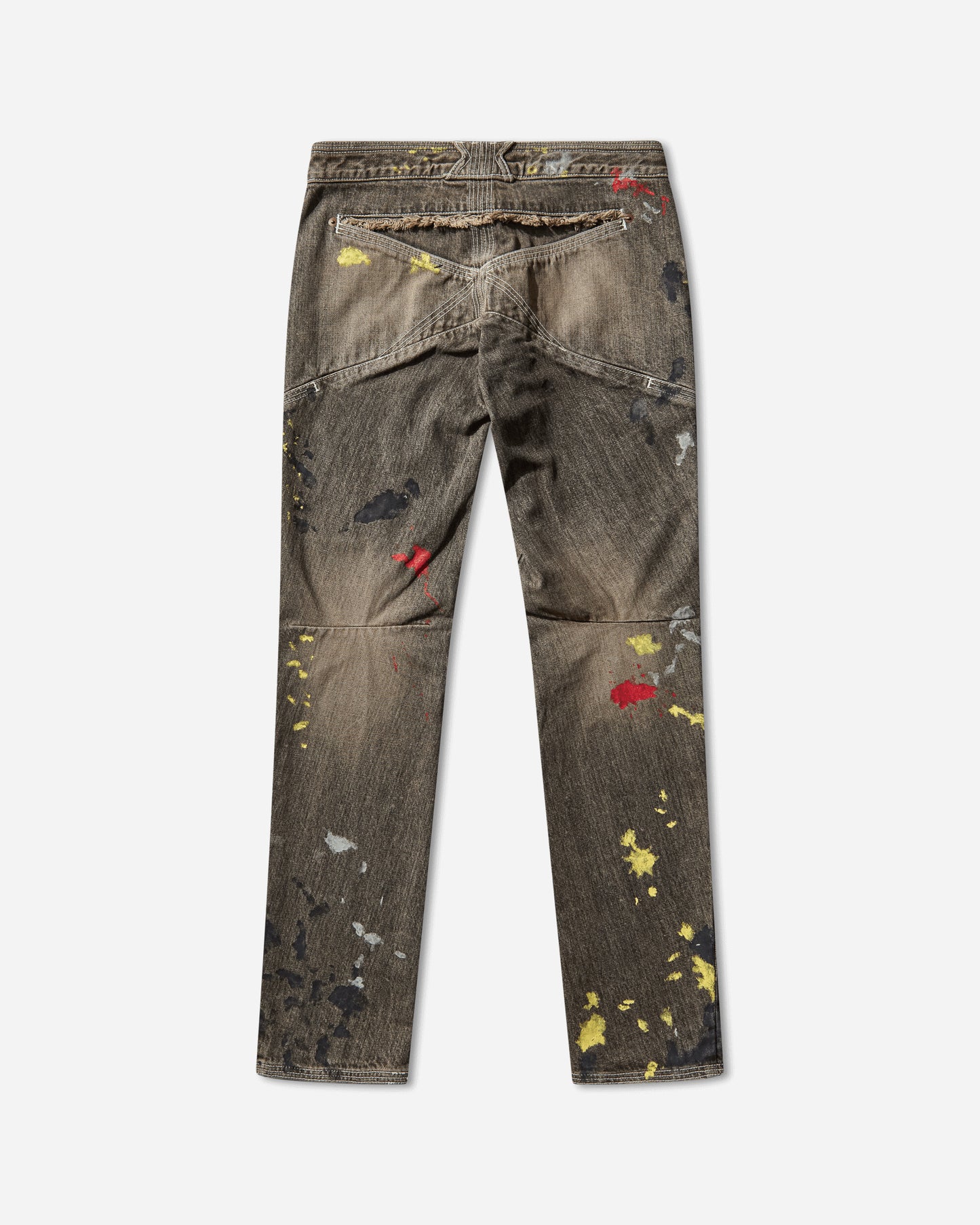 Kiko Kostadinov Wmns K Painted Slim Jean Washed Brown Pants Denim KKWAW25T07 20