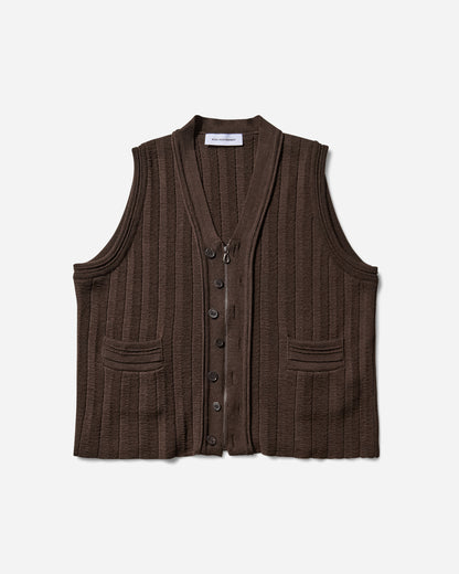 Kiko Kostadinov Fitz Knit Vest Maroon Knitwears Gilets KKAW25KN02 92