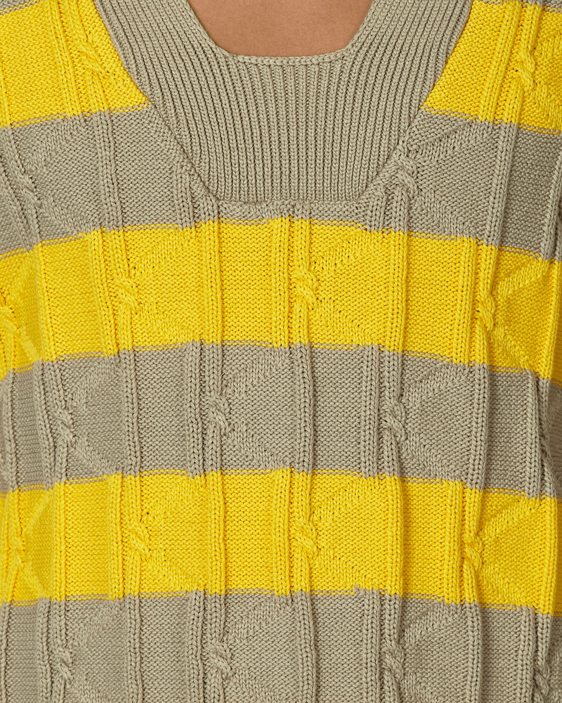 Kiko Kostadinov Merli Twinset Vest Beige/Yellow Knitwears Gilets KKSS24KN03 75