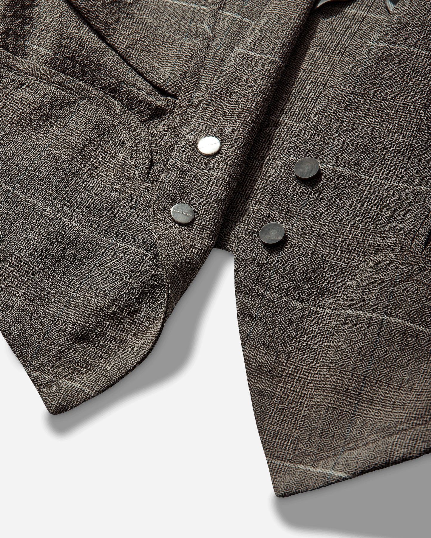 Kiko Kostadinov Andras Tailored Jacket Taupe Check Coats and Jackets Jackets KKSS26J01 39
