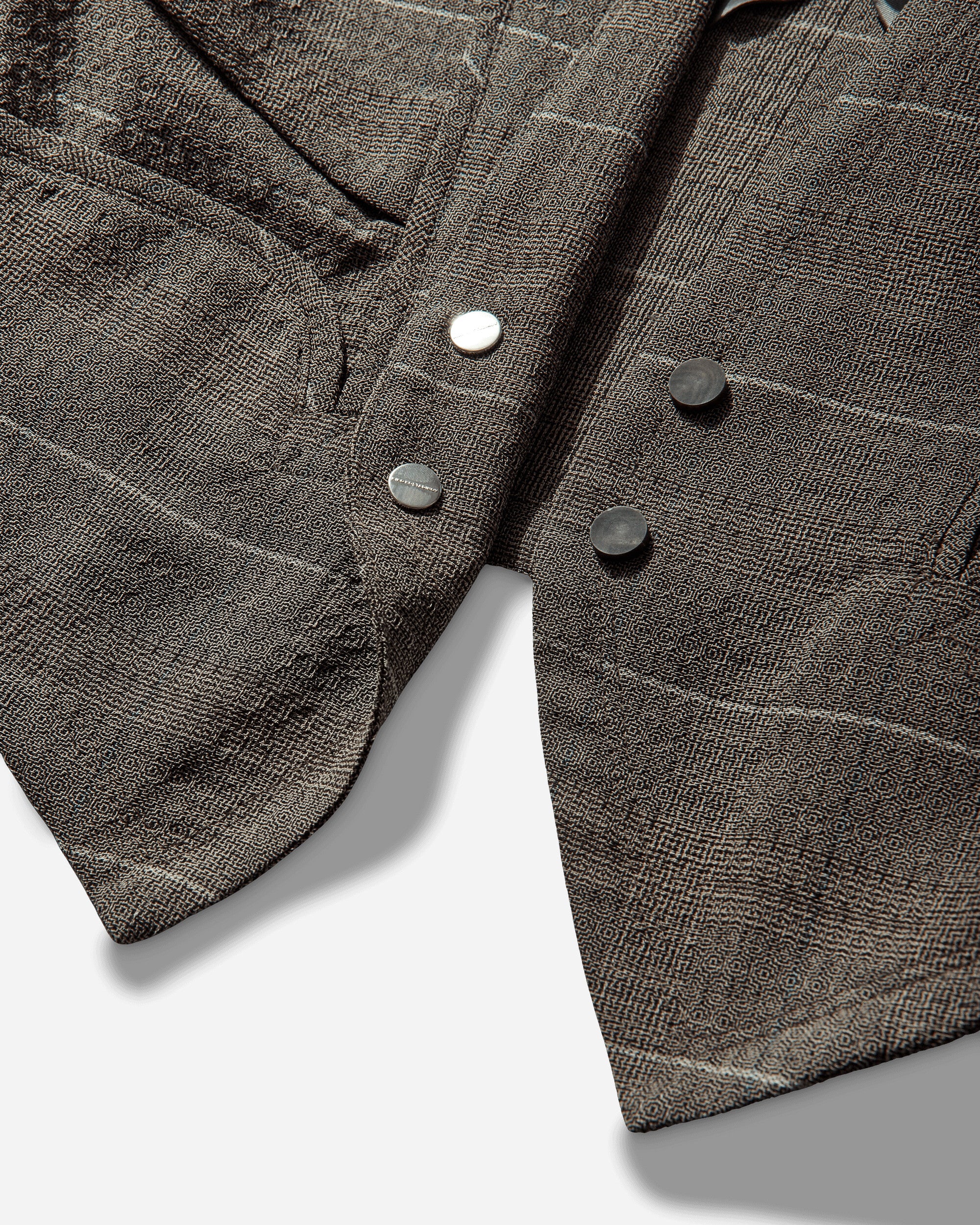 Kiko Kostadinov Andras Tailored Jacket Taupe Check Coats and Jackets Jackets KKSS26J01 39