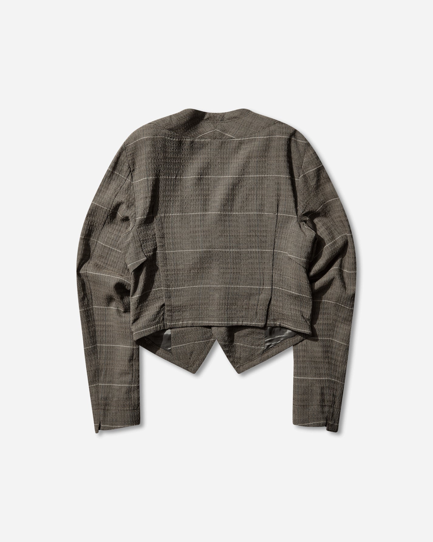Kiko Kostadinov Andras Tailored Jacket Taupe Check Coats and Jackets Jackets KKSS26J01 39