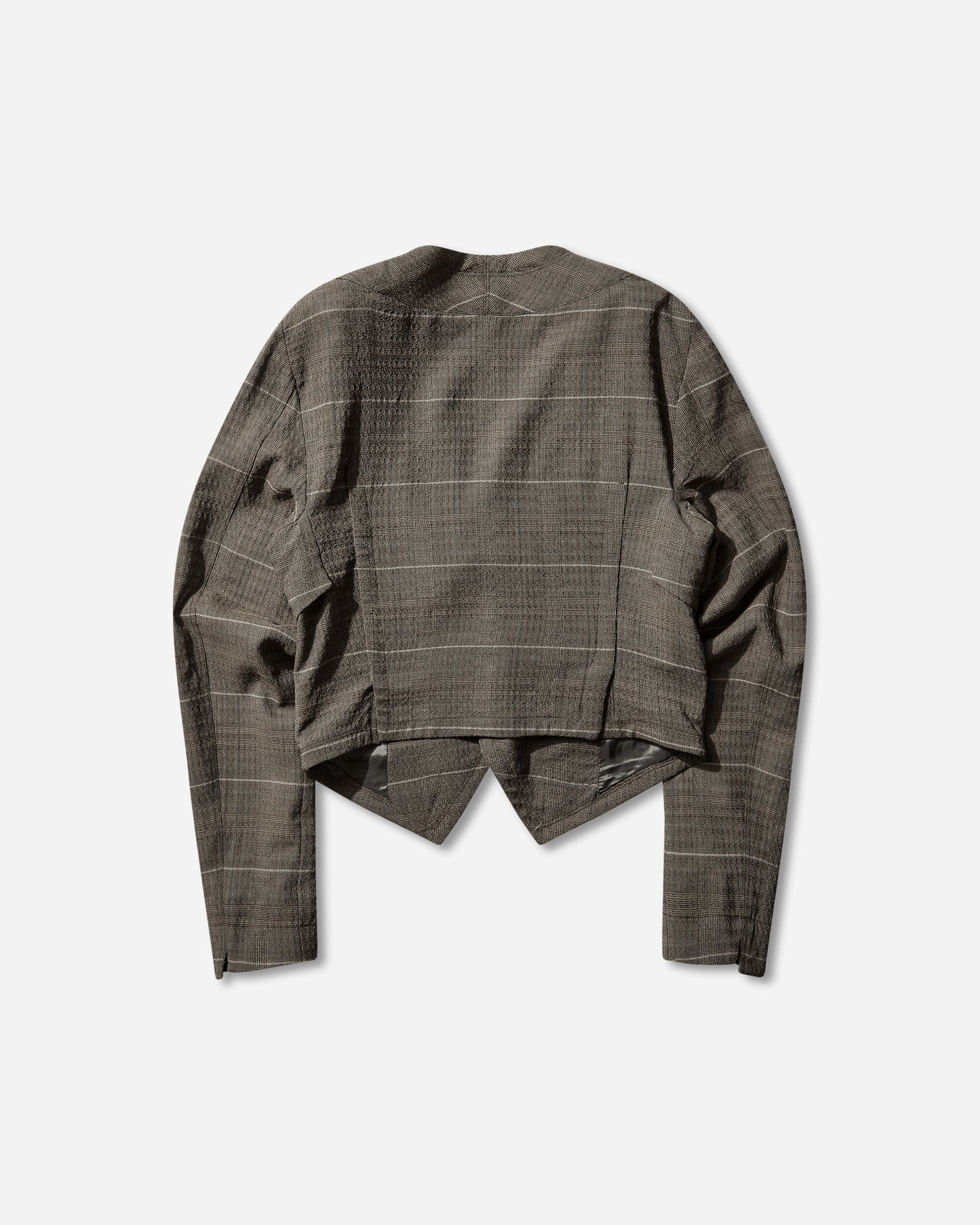 Kiko Kostadinov Andras Tailored Jacket Taupe Check Coats and Jackets Jackets KKSS26J01 39