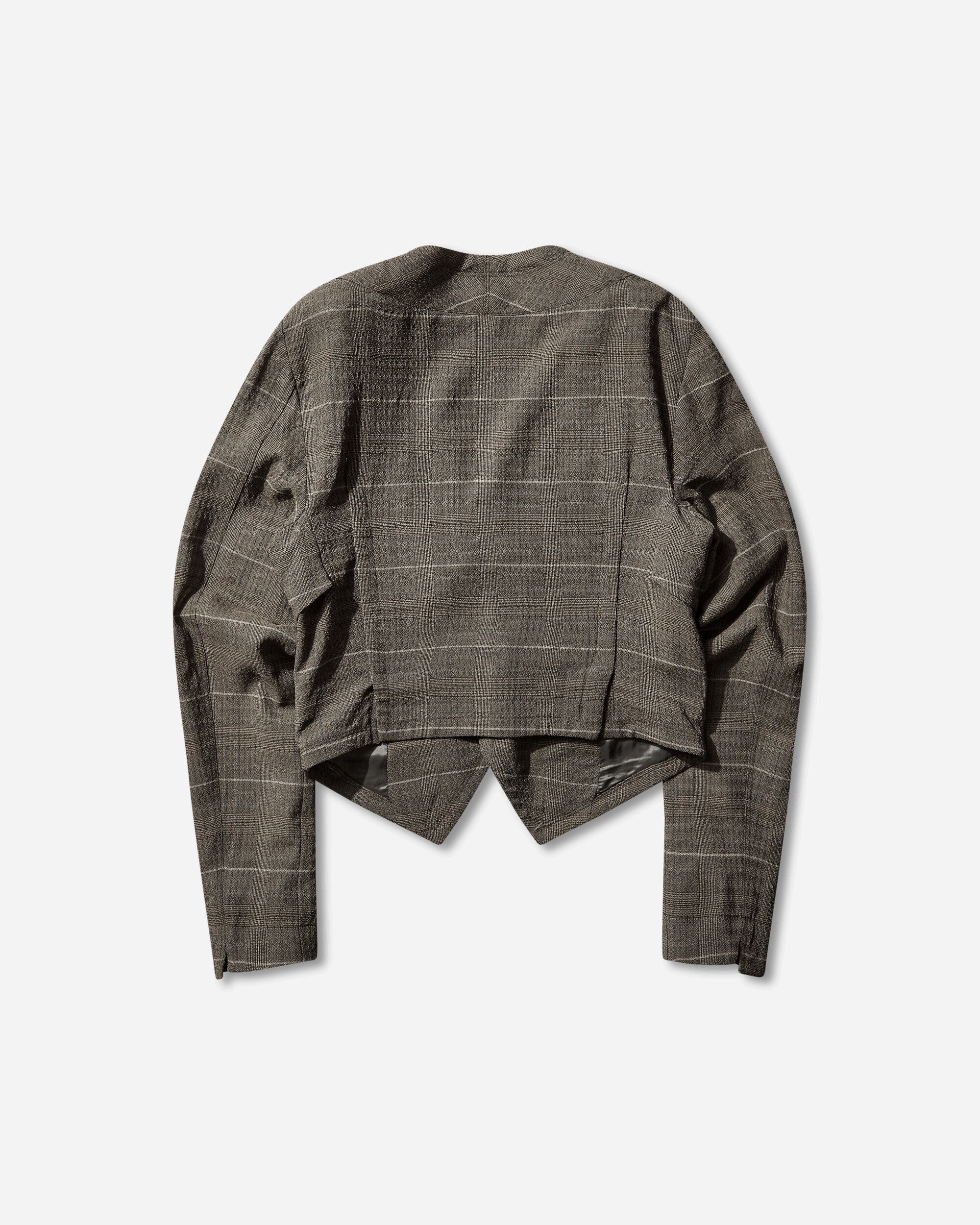 Kiko Kostadinov Andras Tailored Jacket Taupe Check Coats and Jackets Jackets KKSS26J01 39