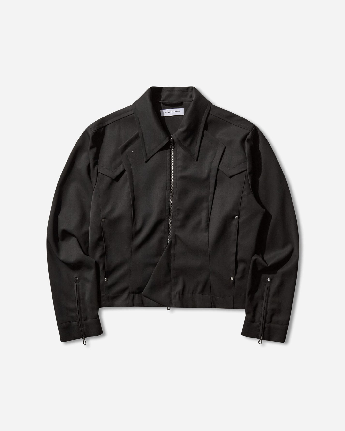 Kiko Kostadinov Kraner Cropped Blouson Crow Black Coats and Jackets Jackets KKAW25J09 39