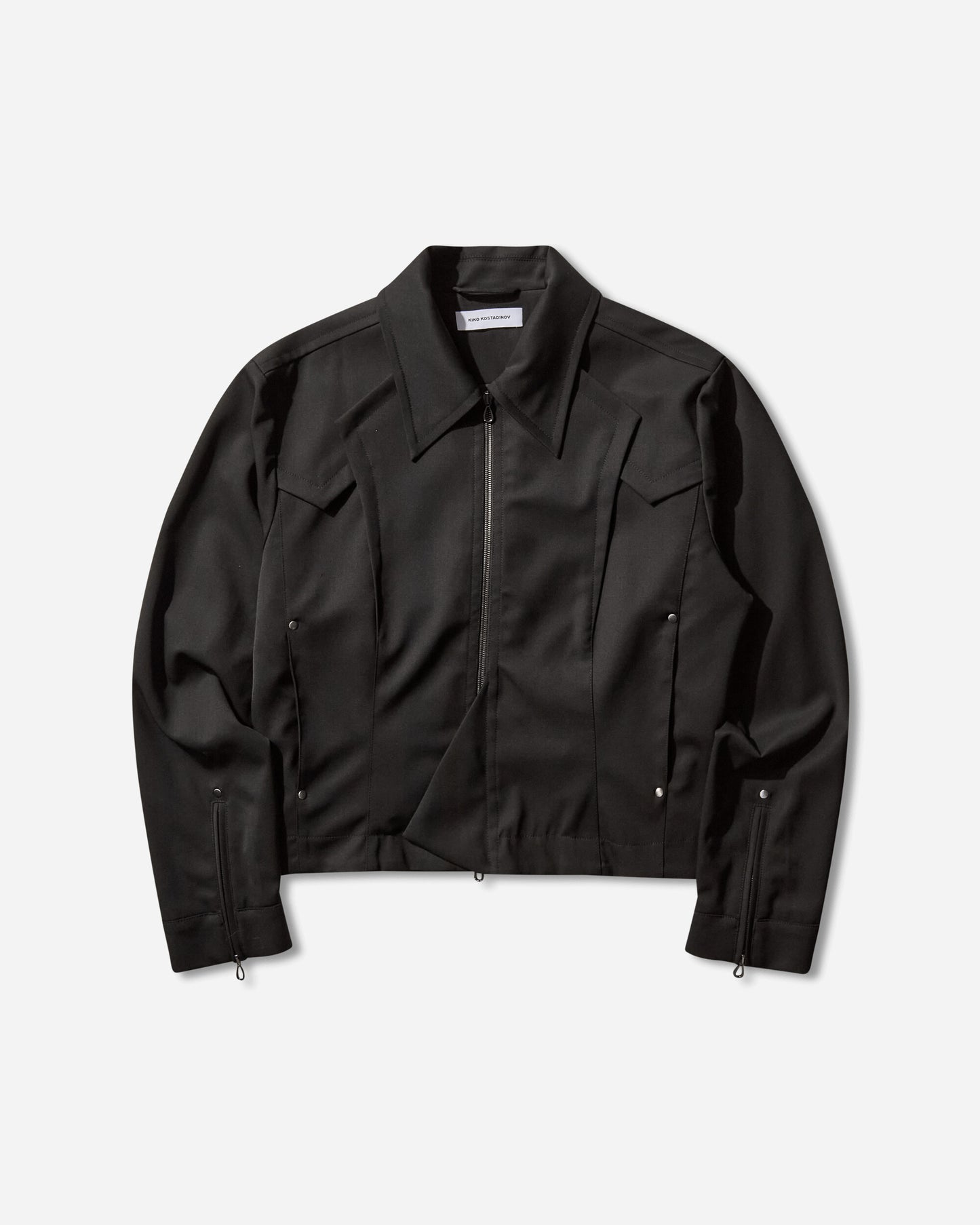 Kiko Kostadinov Kraner Cropped Blouson Crow Black Coats and Jackets Jackets KKAW25J09 39