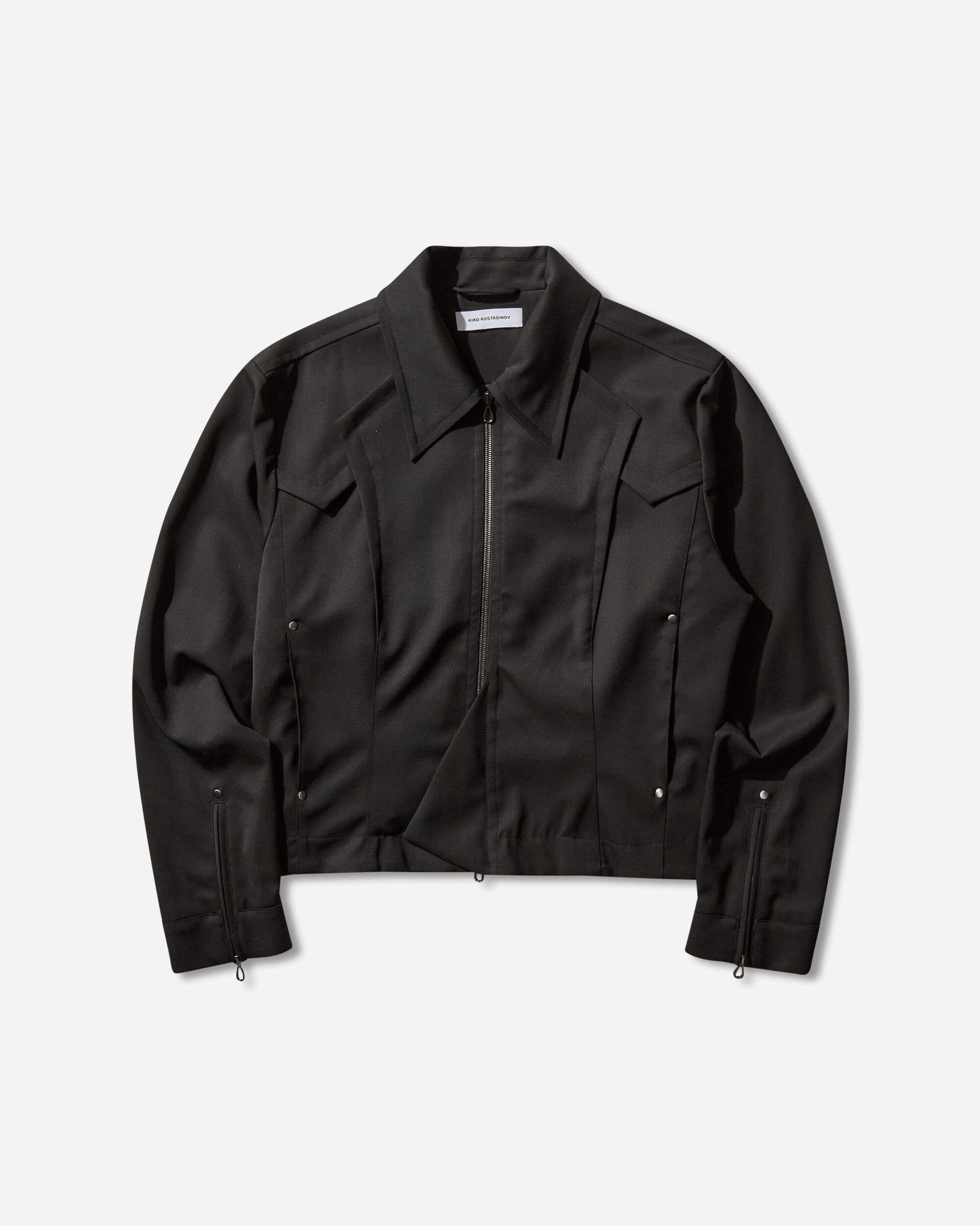 Kiko Kostadinov Kraner Cropped Blouson Crow Black Coats and Jackets Jackets KKAW25J09 39