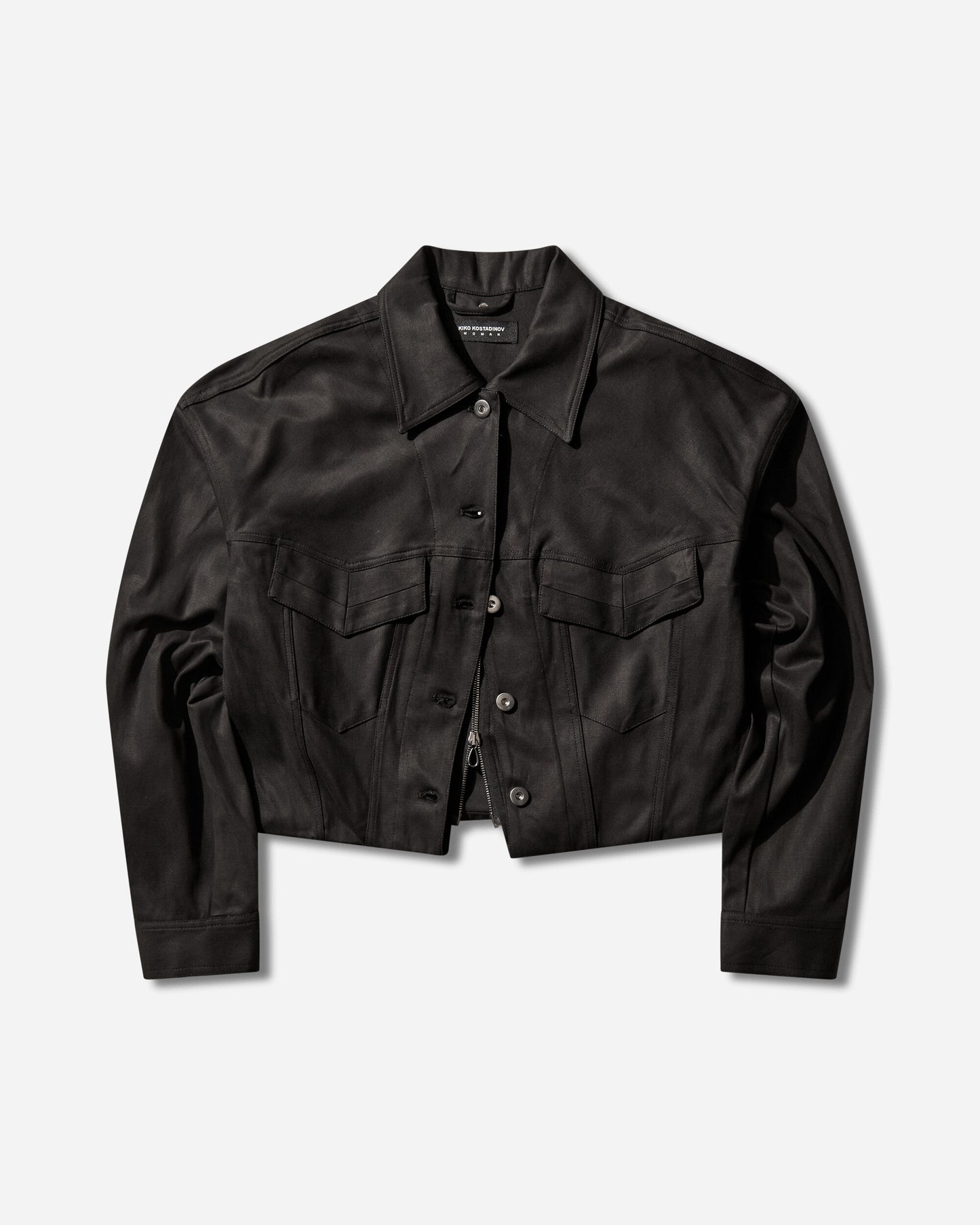 Kiko Kostadinov Wmns Centennial Jacket Washed Anthracite Coats and Jackets Jackets KKWSS26J08-37 001